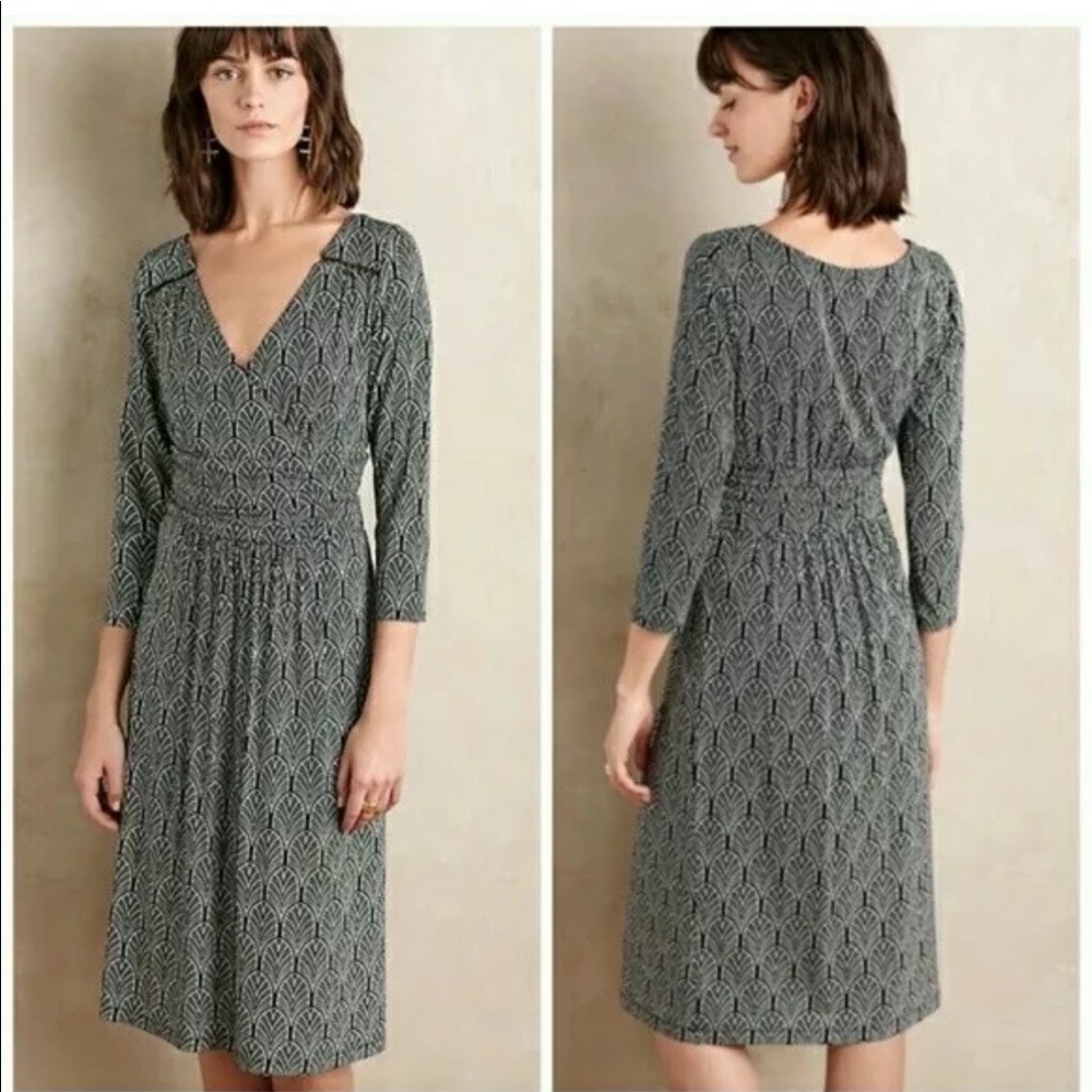 Anthropologie Maeve Galena Midi Dress